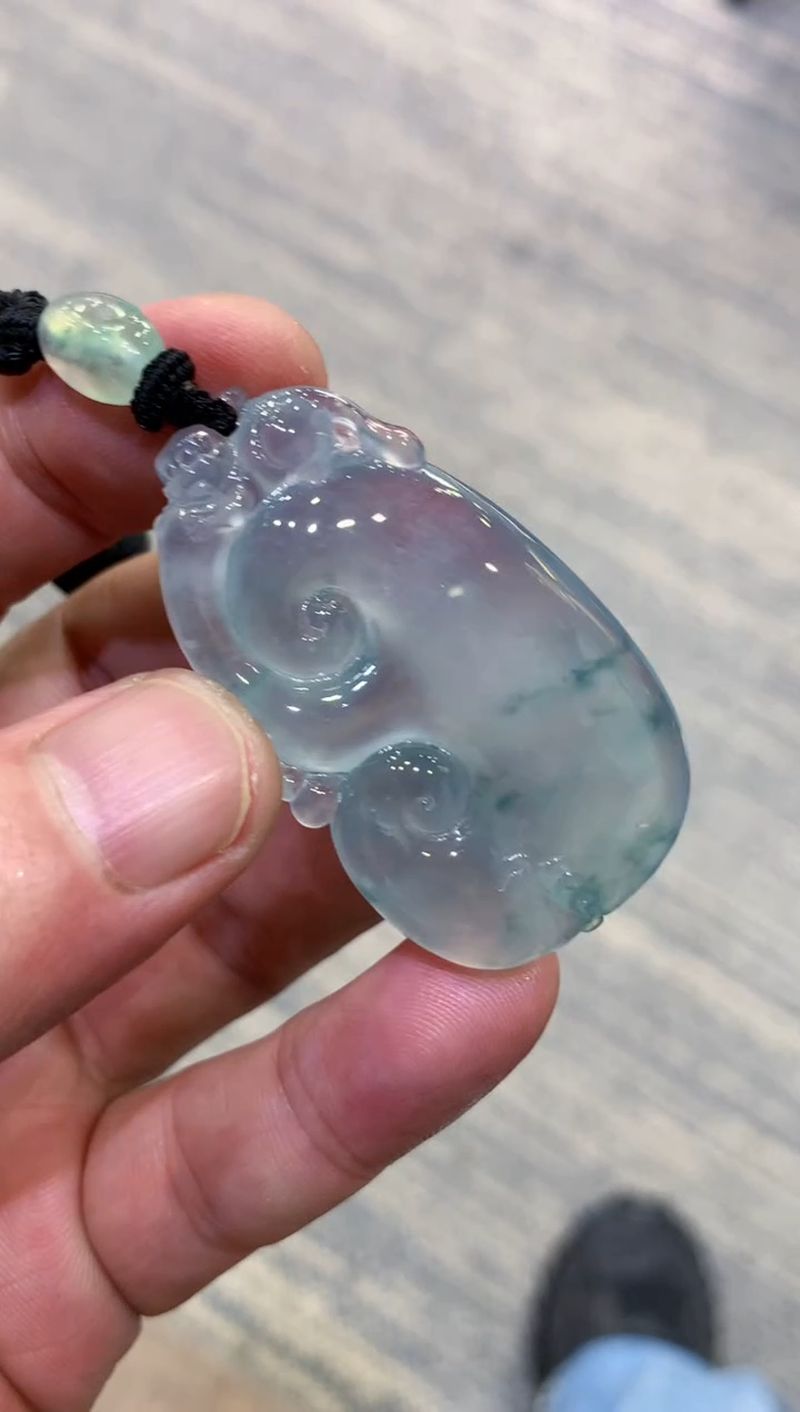 颈饰未镶嵌翡翠天然A货翡翠