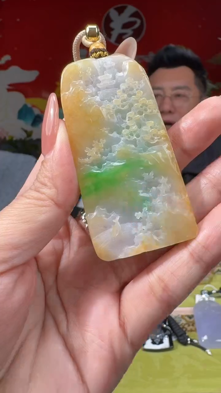 【闪购商品】翡翠颈饰未镶嵌010  /天然a货翡翠