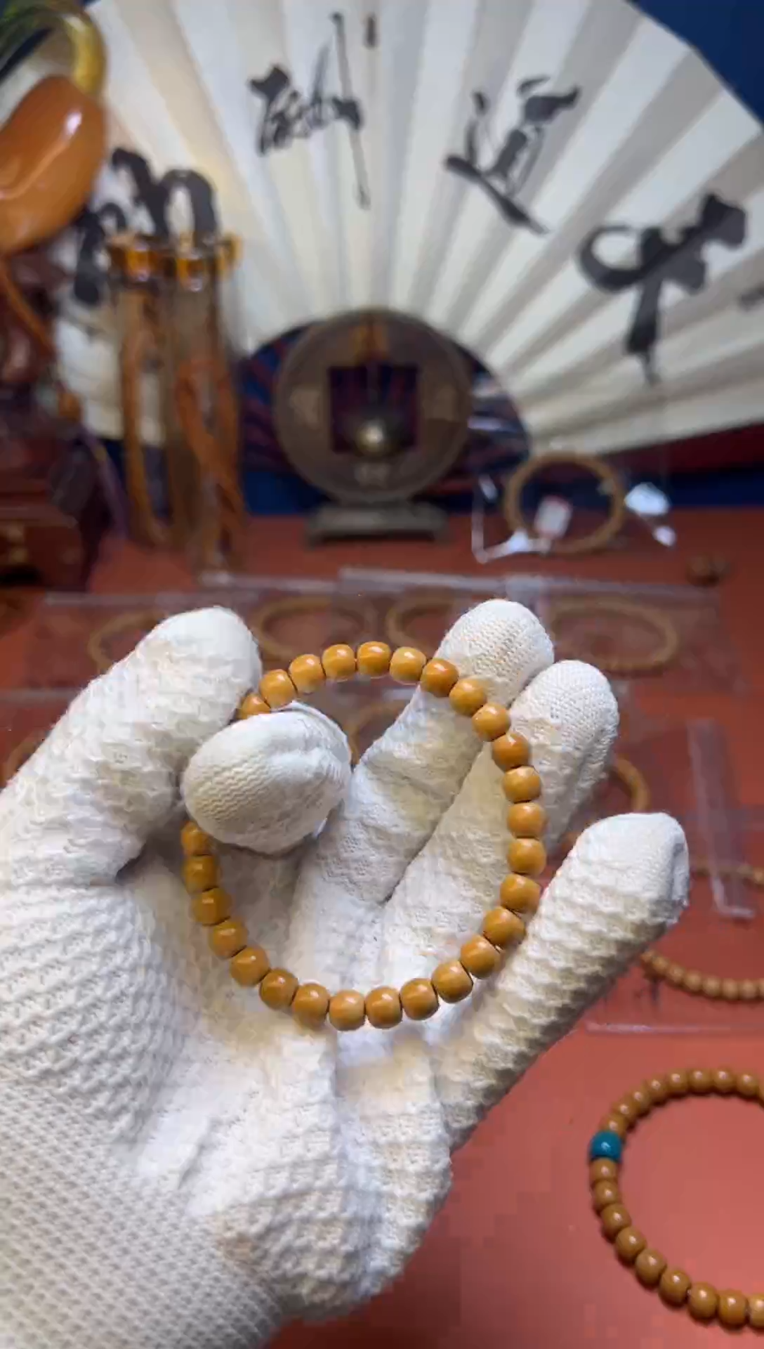 【闪购商品】橄榄核手串老挝核尖单圈7.4mm