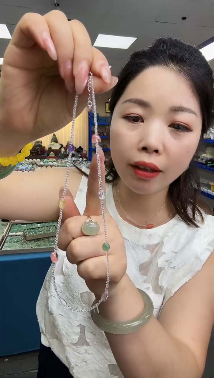 未镶嵌颈饰水晶满天星项链