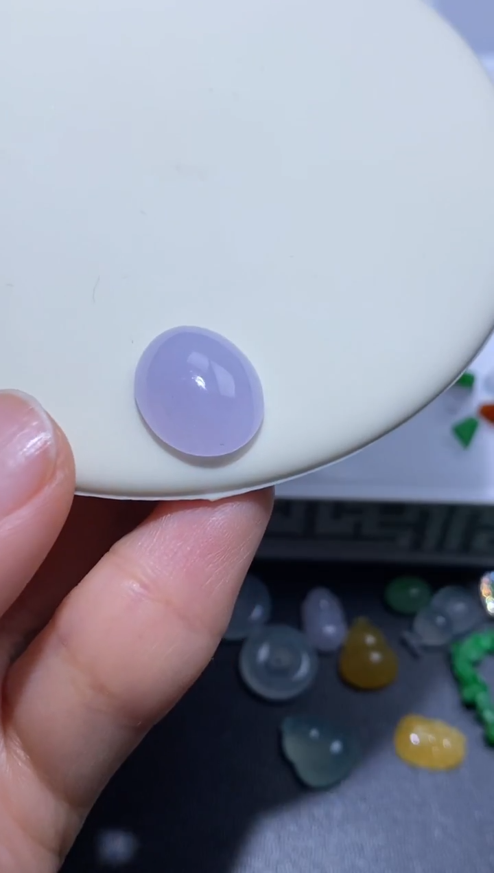 未镶嵌定制翡翠蛋面15.5*13.2*6.2