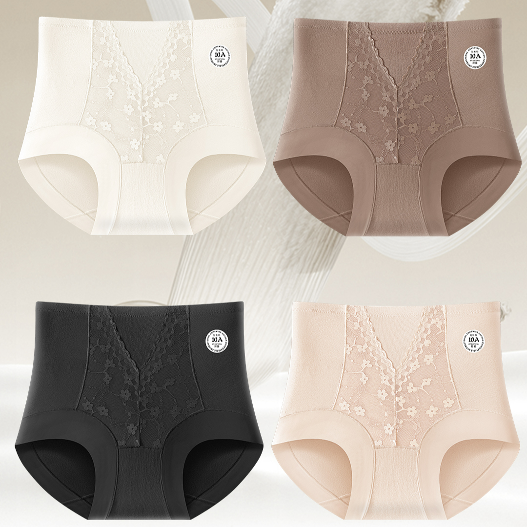 高腰镂空女三角内裤包臀收腹裤夏季透气收腹成人-601