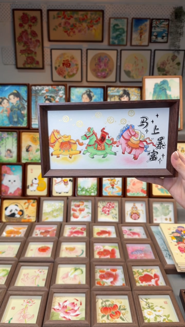 国画马上发财 手绘国画27