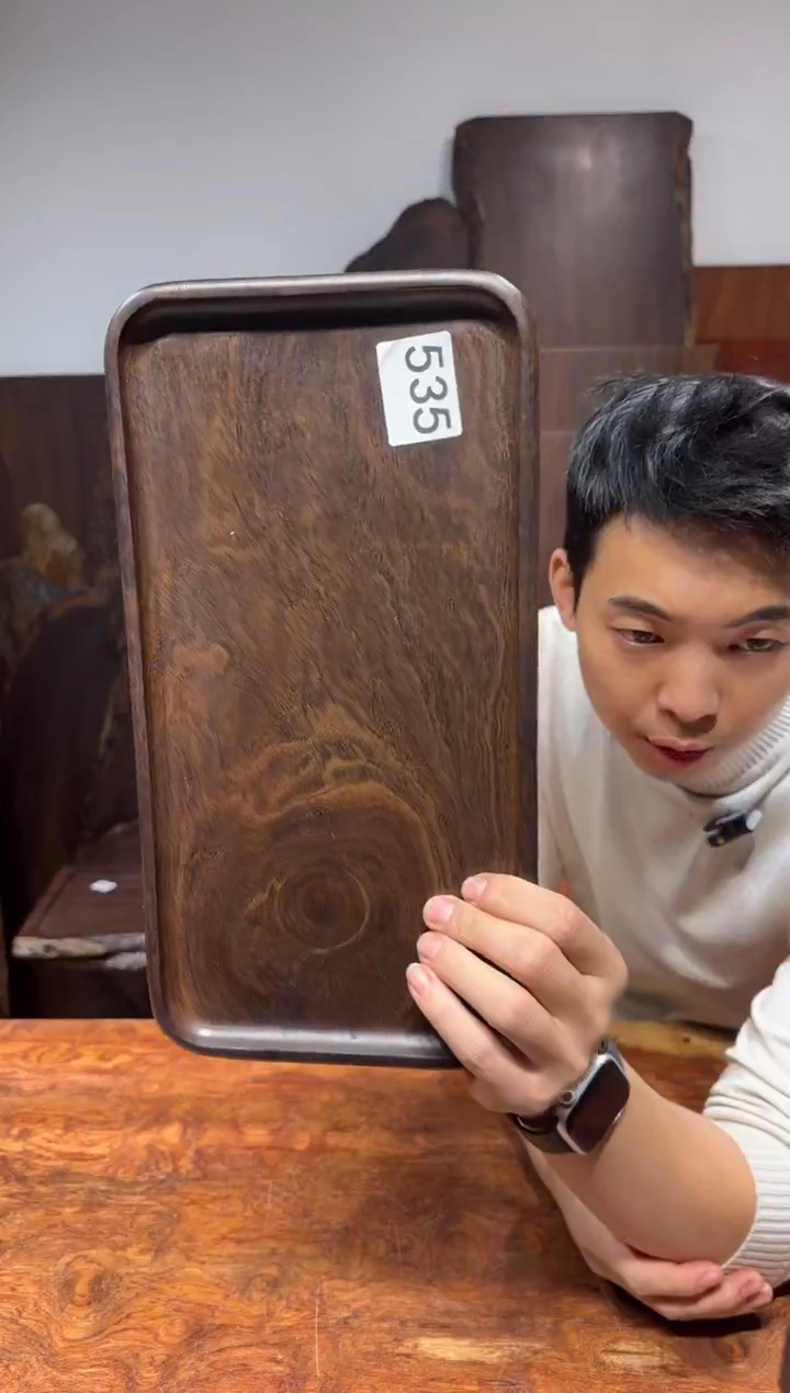 风车木（黑檀木）尺寸34*18*2编号535