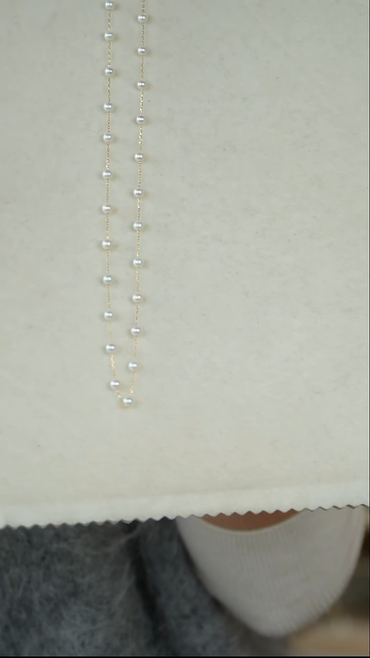 【闪购商品】淡水珍珠颈饰18K金镶嵌2