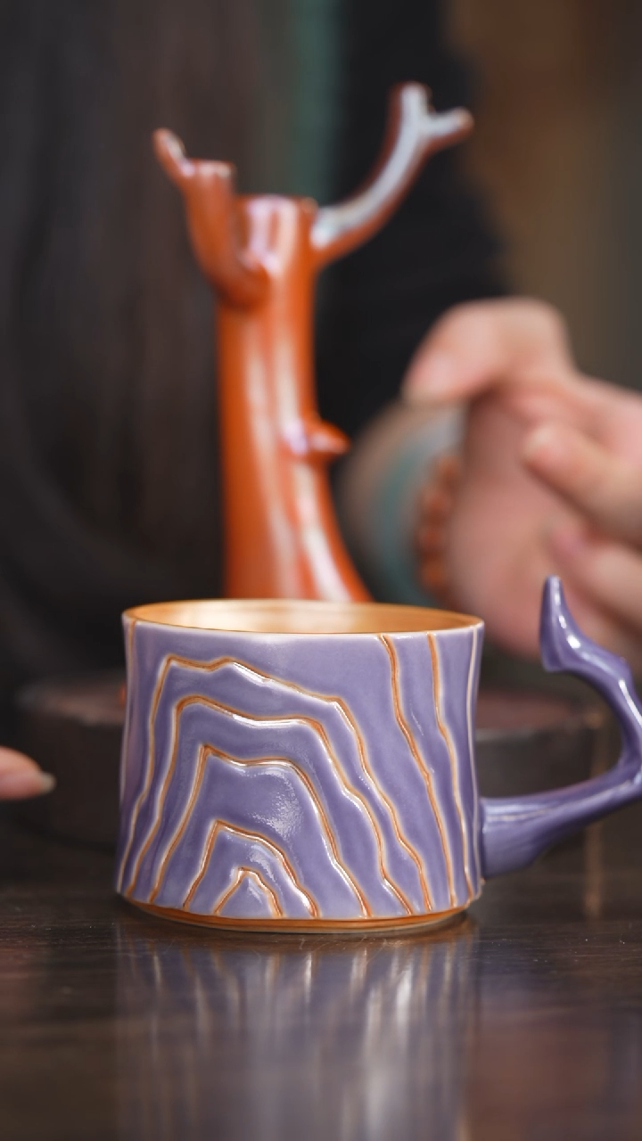 【闪购商品】杯39柴房陶瓷柴烧主人杯