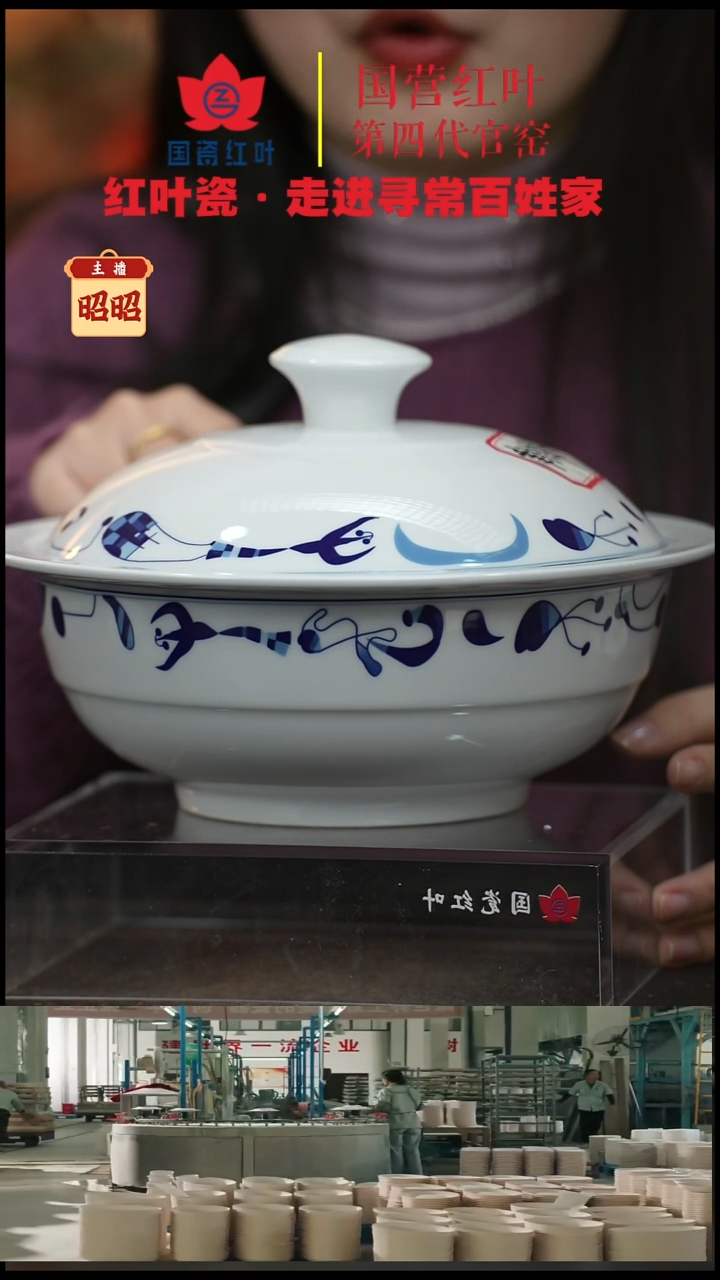 陶瓷1个正价9.5英寸清游带盖品呙（套）雅律