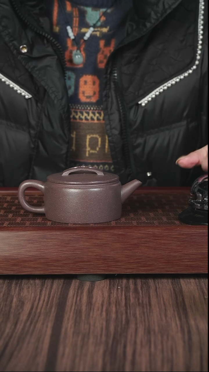 【闪购商品】紫砂茶壶lhb  粗砂天青  寒江