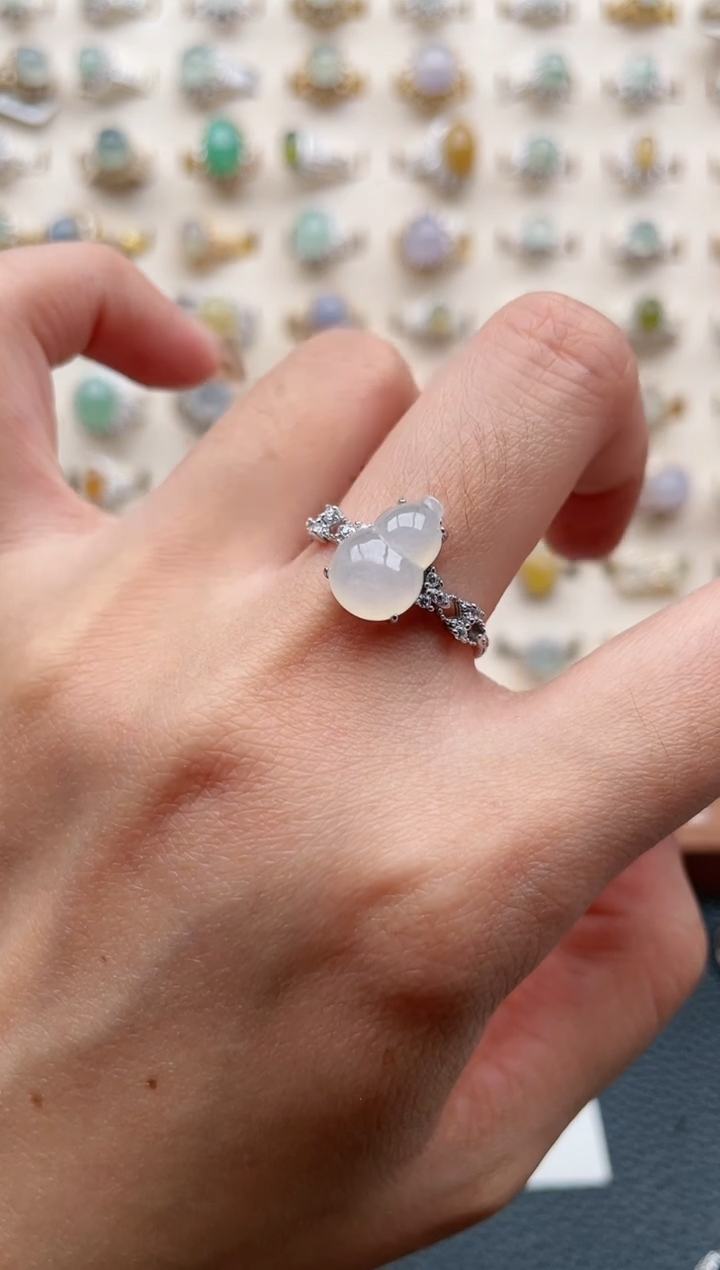 【闪购商品】翡翠戒指银S925镶嵌1111