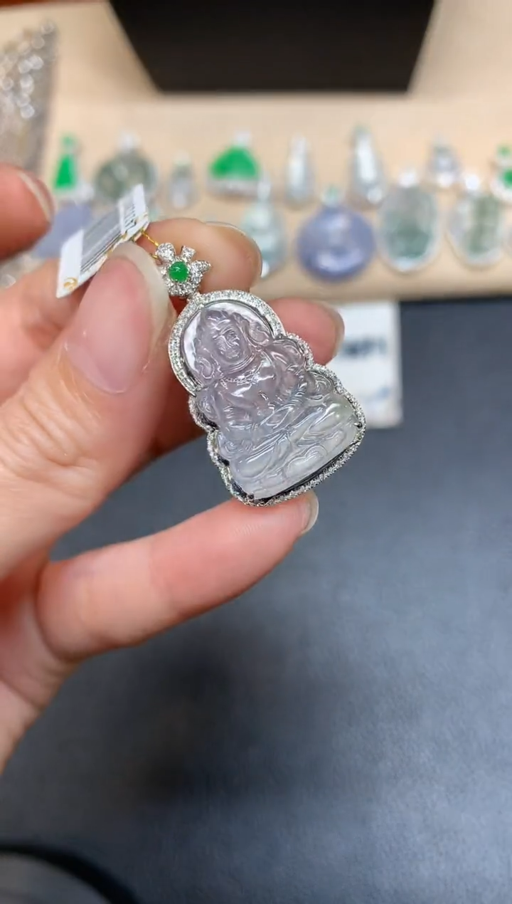 【闪购商品】翡翠颈饰18K金镶嵌【无服务费