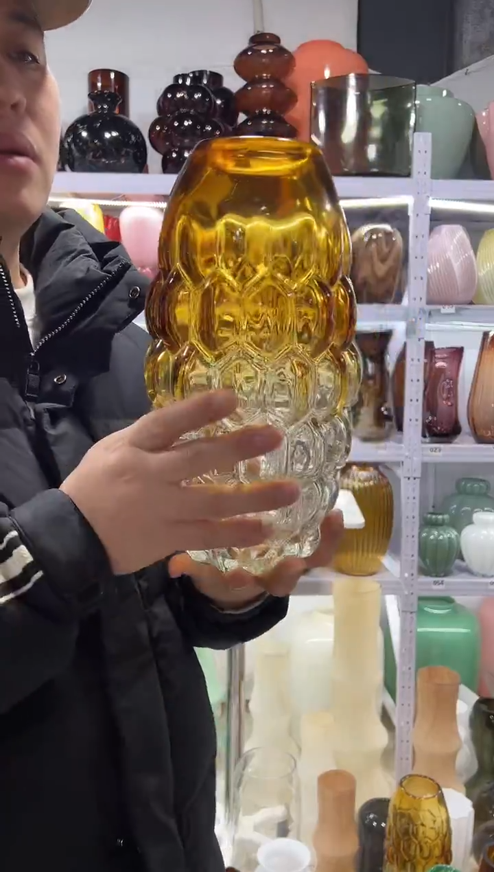 大号加厚渐变琉璃花瓶