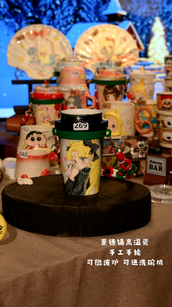 陶瓷269景德镇原创设计师款高温陶瓷手工手绘