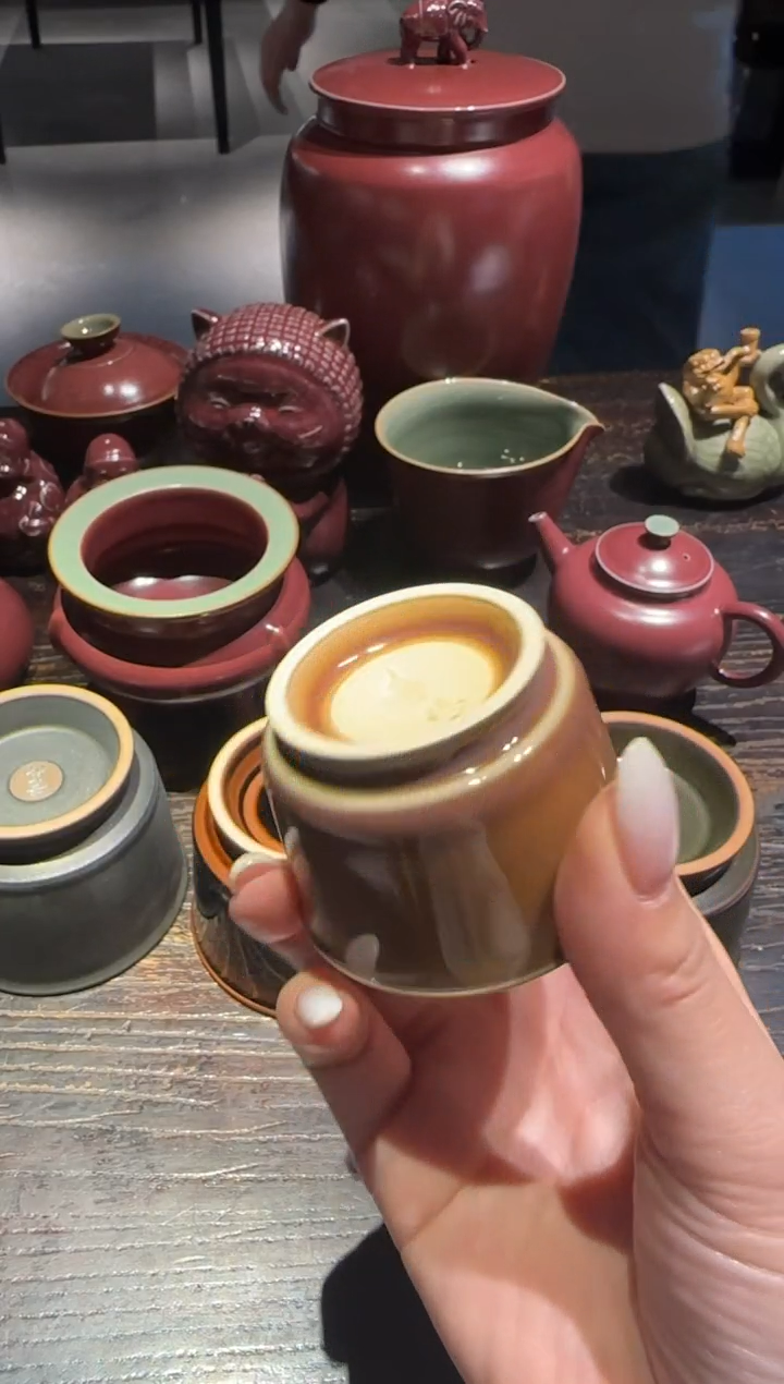 瓷李卡扬 龙窑 小容天杯