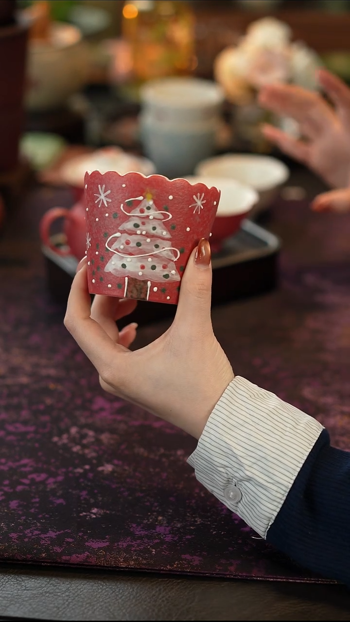 1缀红圣诞树-宽凌咖啡杯