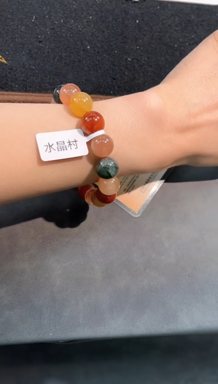 【闪购商品】发晶手链未镶嵌17号兔毛单圈12mm