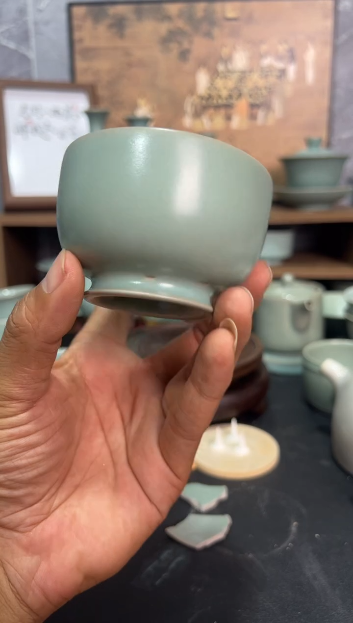 杯子汝州原产地，原矿汝瓷