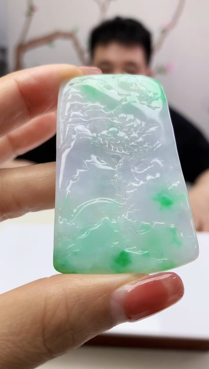 定制翡翠未镶嵌888xm-毛货山水16
