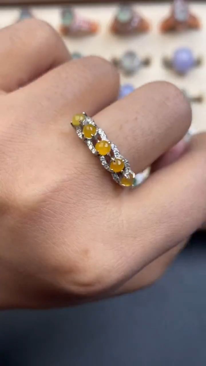 银S925镶嵌定制翡翠675758