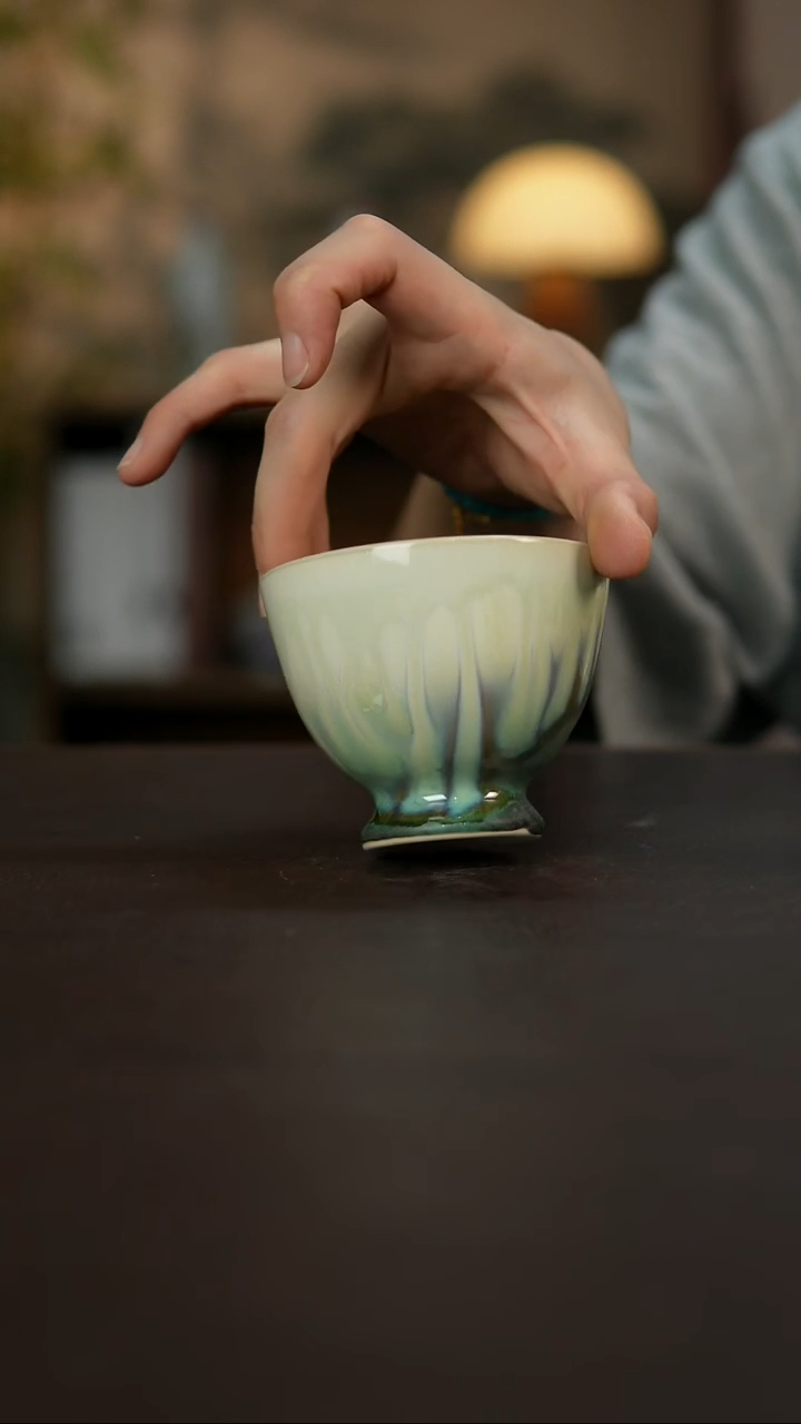 杯景德镇陶瓷杯碗柴烧多人