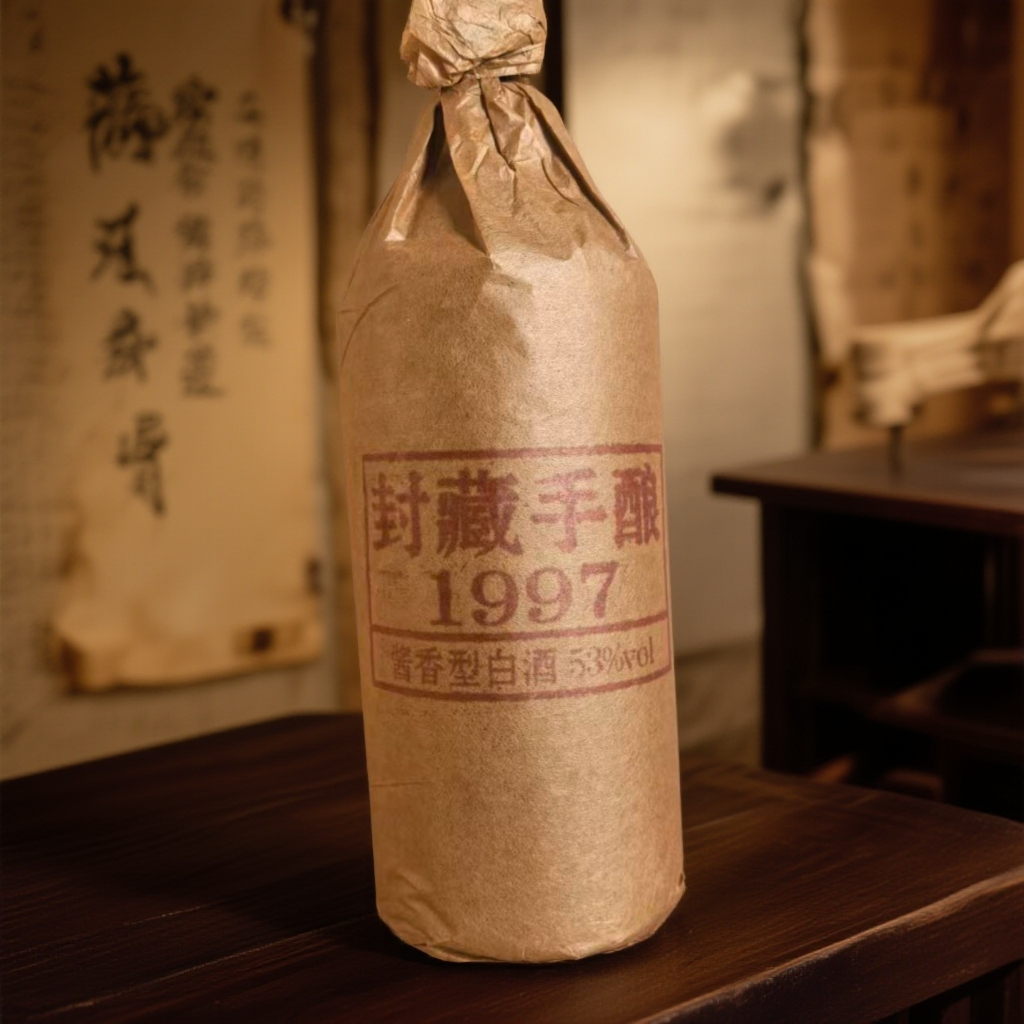 徽曹福封藏手酿酱香型纯粮酿造白酒53%Vol400ml