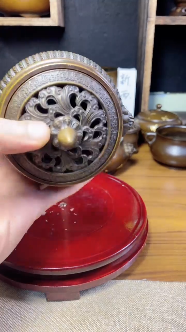 【闪购商品】苏工 普工精品铜 摆件熏香炉/摆件