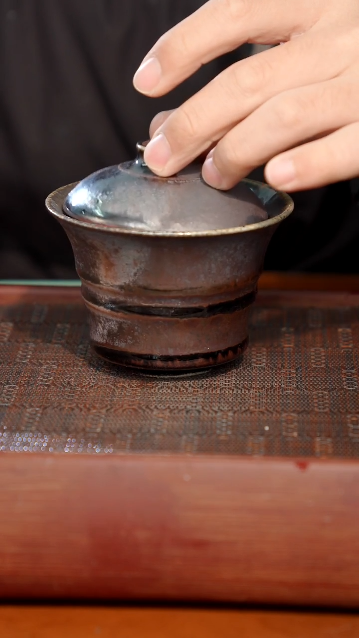 陶瓷奢瓷/瑞寅柴烧茶器（盖碗）1924