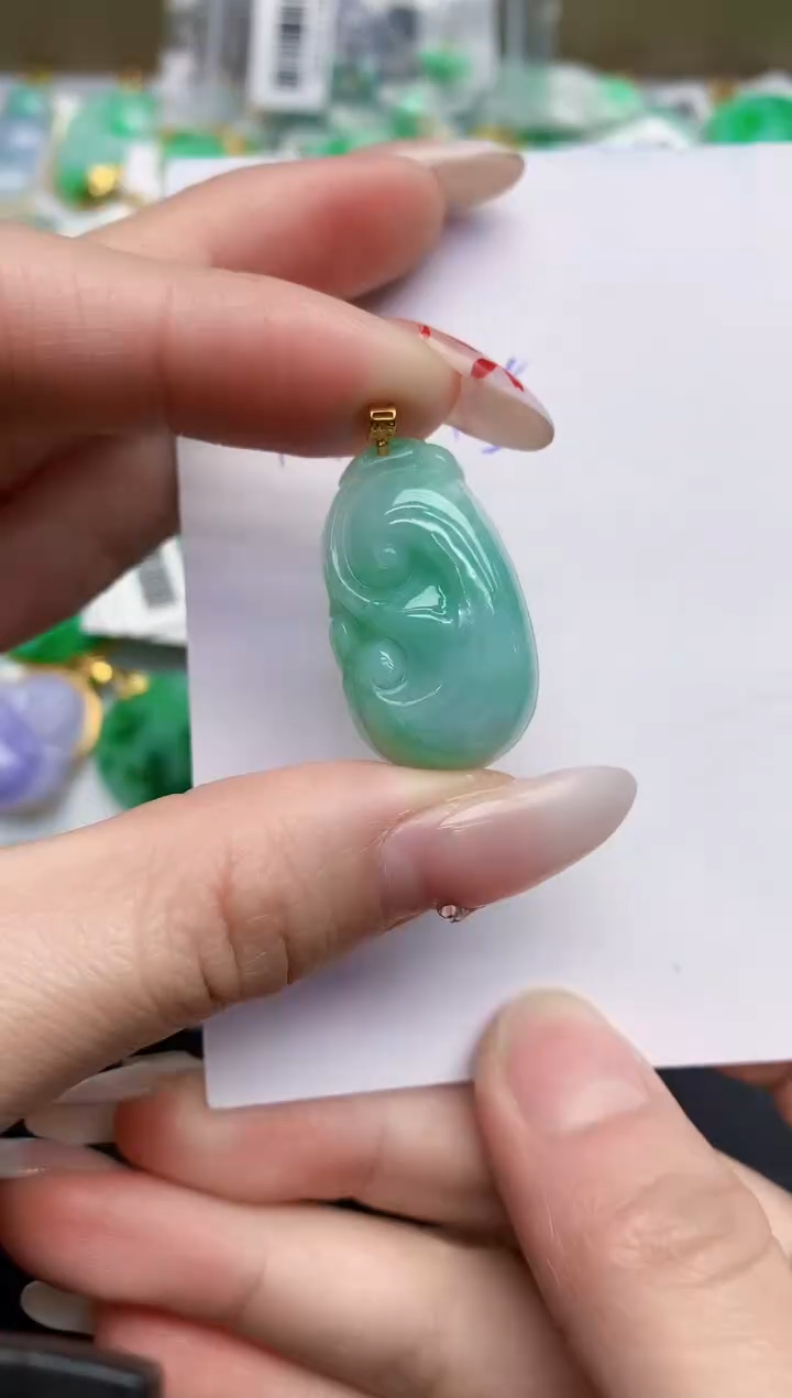 【闪购商品】翡翠颈饰18K金镶嵌000000000000