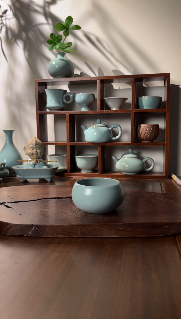 【闪购商品】杯清凉寺王国奇仿古釉色卧足禅定杯