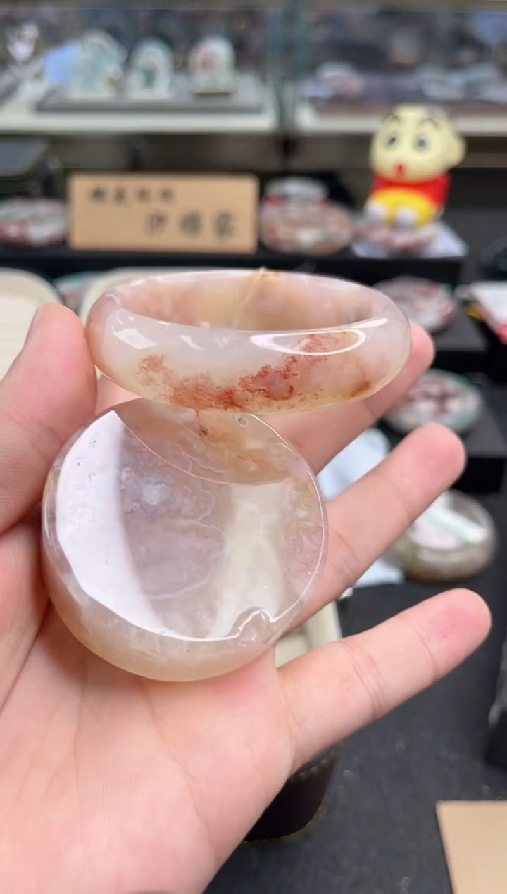 未镶嵌手镯石英质玉56圈口 （赠品镯心）3751578