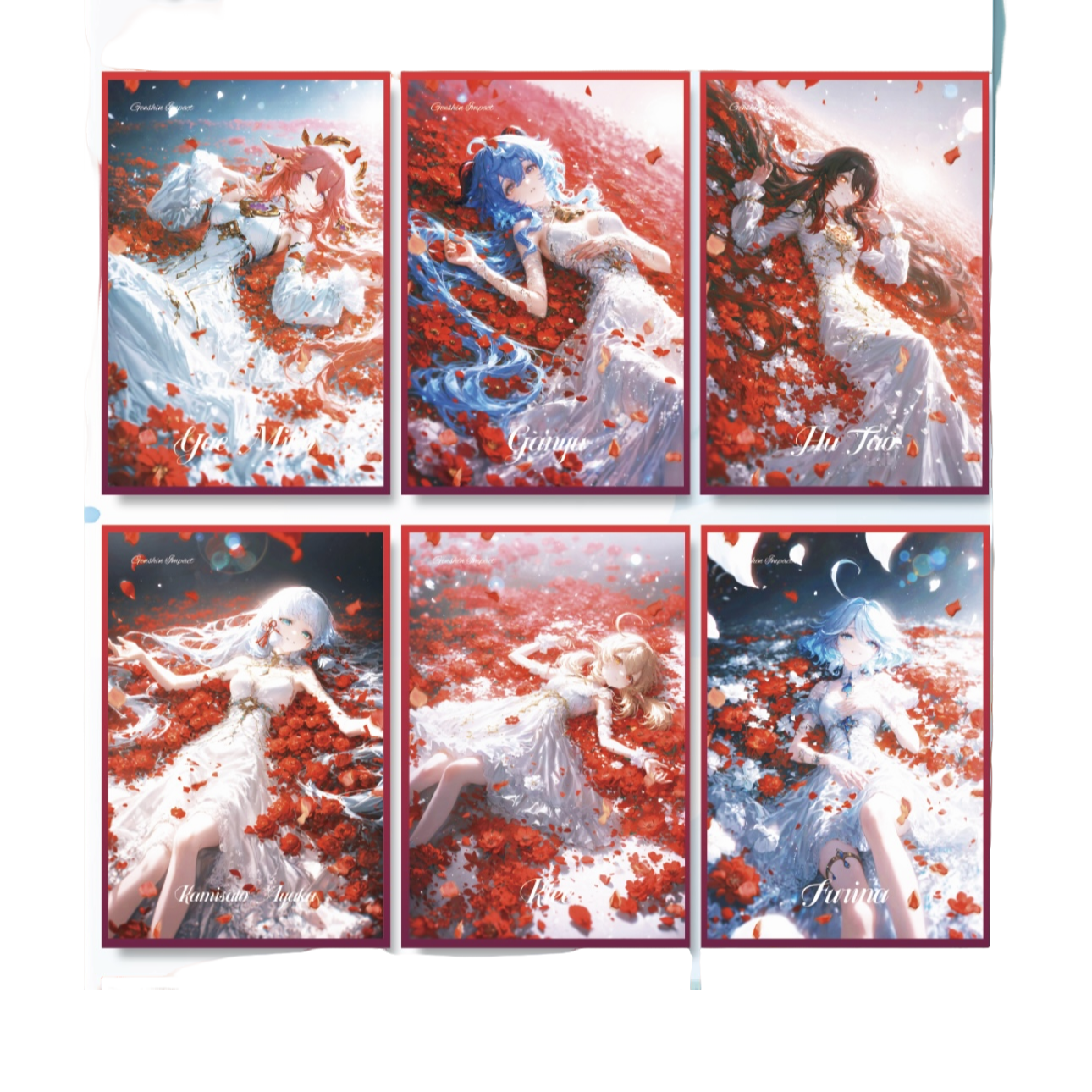 【终极福引】幻梦文创 清辉照影  原神色纸收藏盲盒（默认代拆）