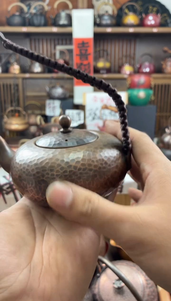 400毫升飞天老铜壶全紫铜加厚高端清仓