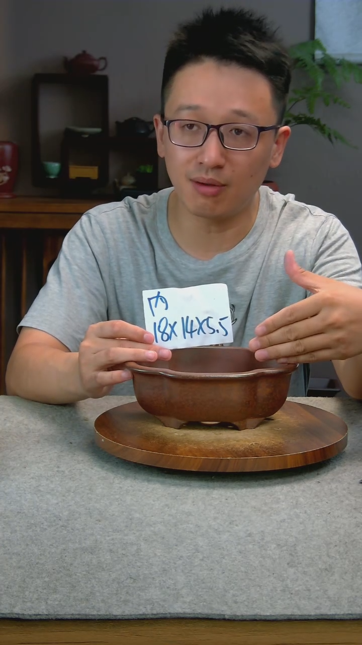 R8艾砂宜兴紫砂花盆