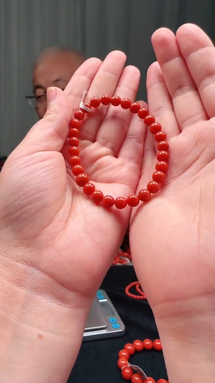 南红玛瑙多样性发一件未镶嵌6mm保山圆珠单圈 