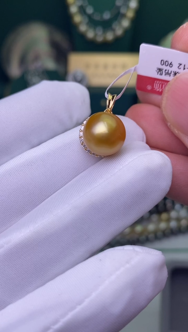 【闪购商品】海水珍珠颈饰银S925镶嵌11-12