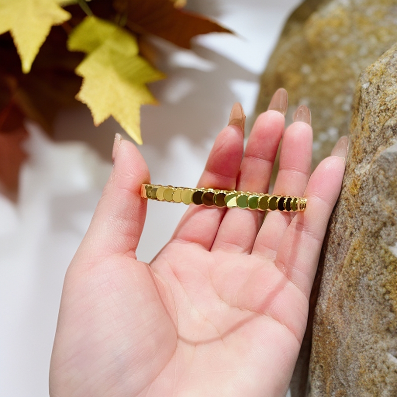 足银手镯 足银手镯 异形龙鳞手镯铸厚金气质轻奢时尚百搭窄版简约