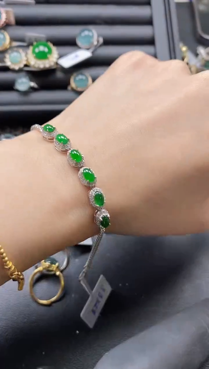 【闪购商品】翡翠戒指银S925镶嵌1111