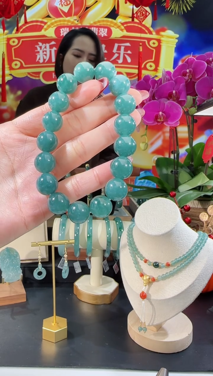 【闪购商品】翡翠手串未镶嵌手串多样性发一