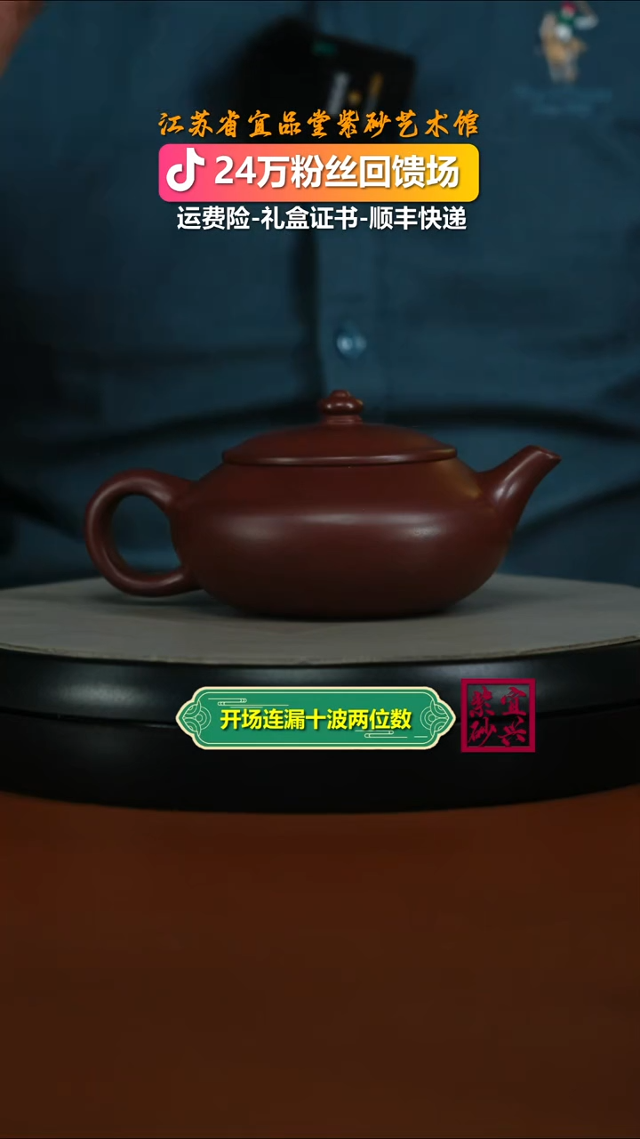 茶壶紫砂李传荣S级龙血砂财源240CC