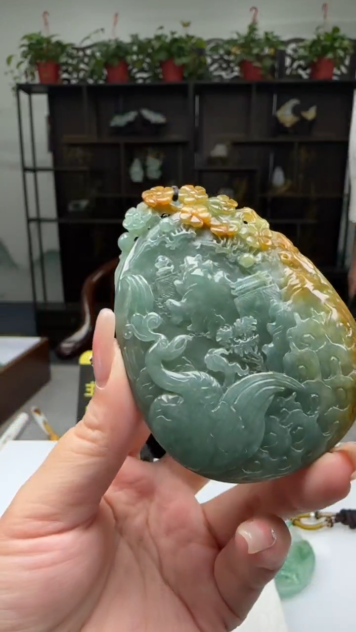 【闪购商品】翡翠颈饰未镶嵌天然翡翠A货吊坠