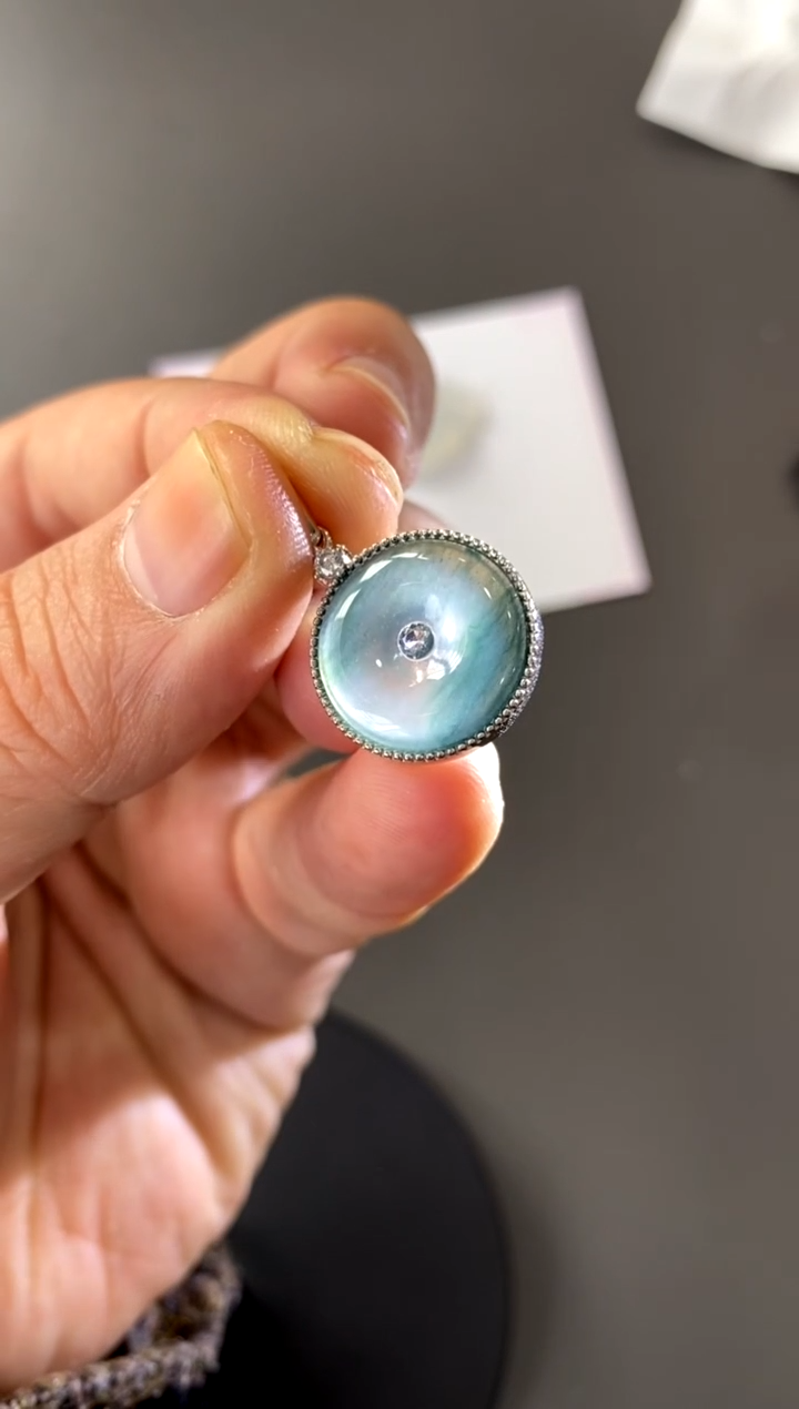 【闪购商品】翡翠颈饰银S925镶嵌买断价