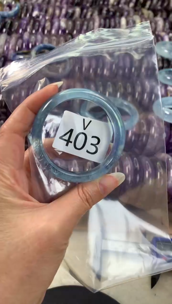 【闪购商品】水晶水晶手镯V未镶嵌403-51