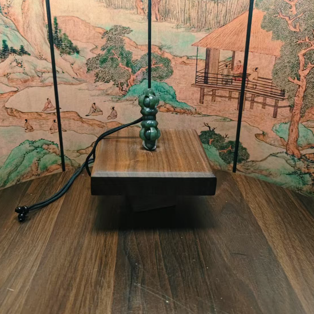 Y和田玉降魔杵吊坠0485