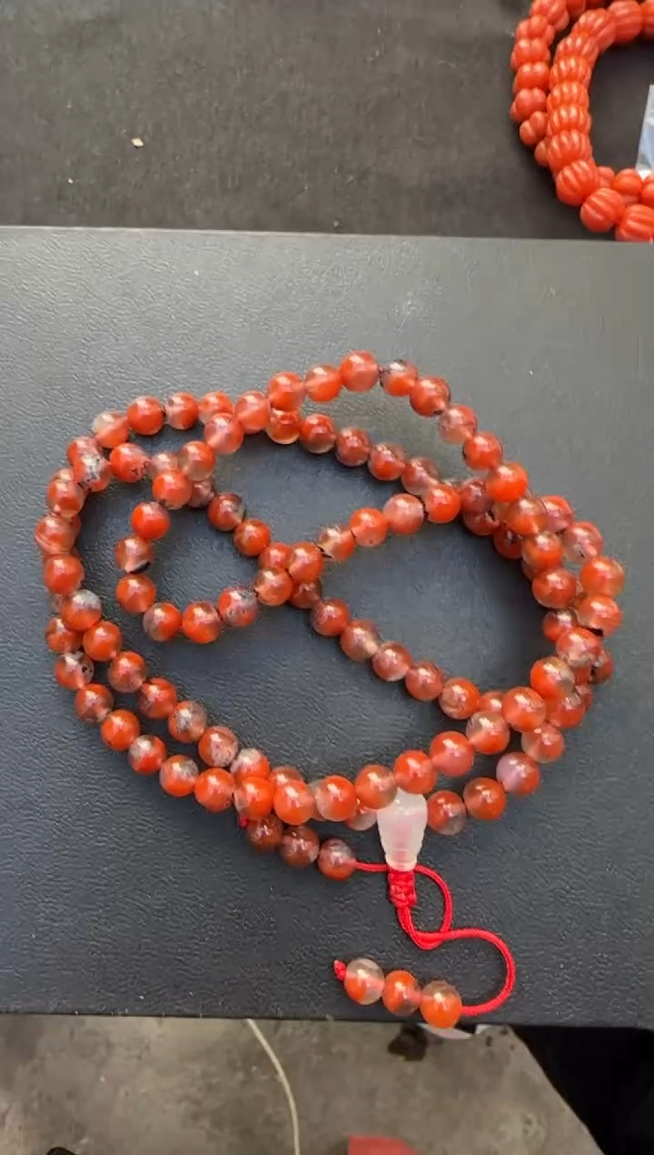 【闪购商品】南红玛瑙手串未镶嵌昆明水草花108 J0065