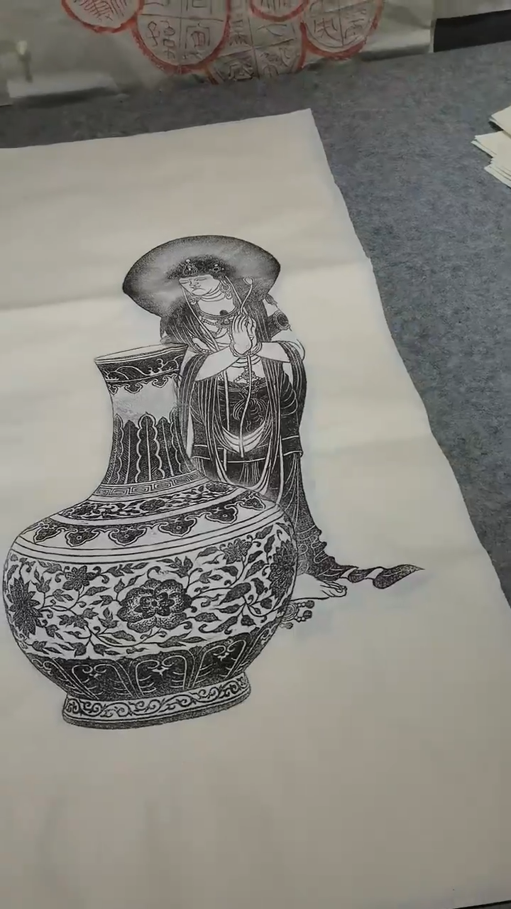 【闪购商品】昌化石印石平安图三尺整纸