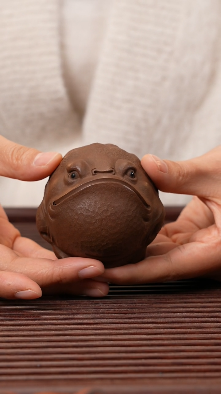 【闪购商品】紫砂茶宠紫泥金蟾