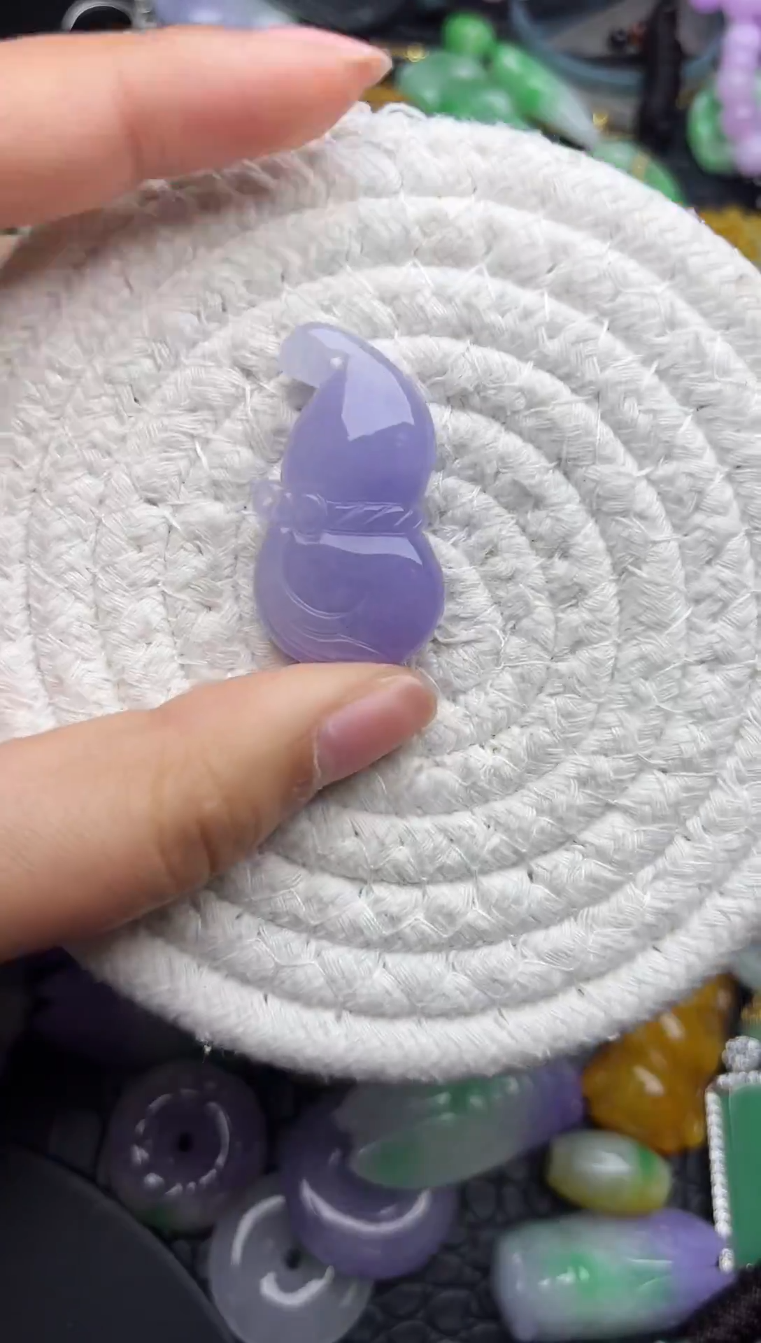 颈饰未镶嵌翡翠缅甸翡翠吊坠