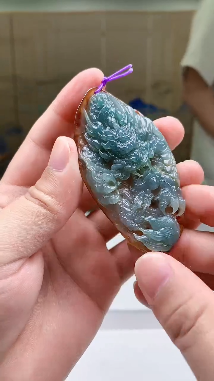 定制翡翠未镶嵌5028ty-毛货挂件112