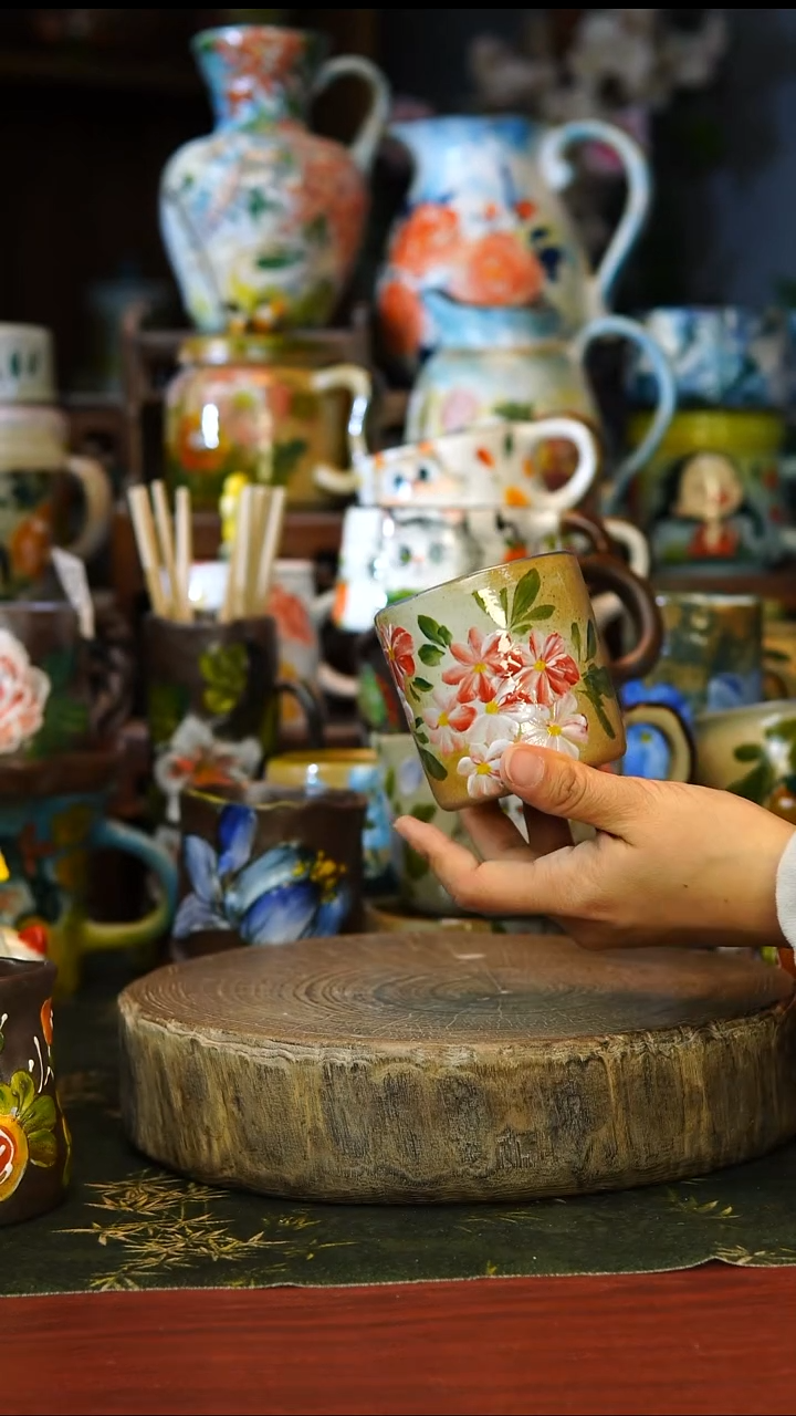 陶瓷81景德镇手工手绘釉下彩