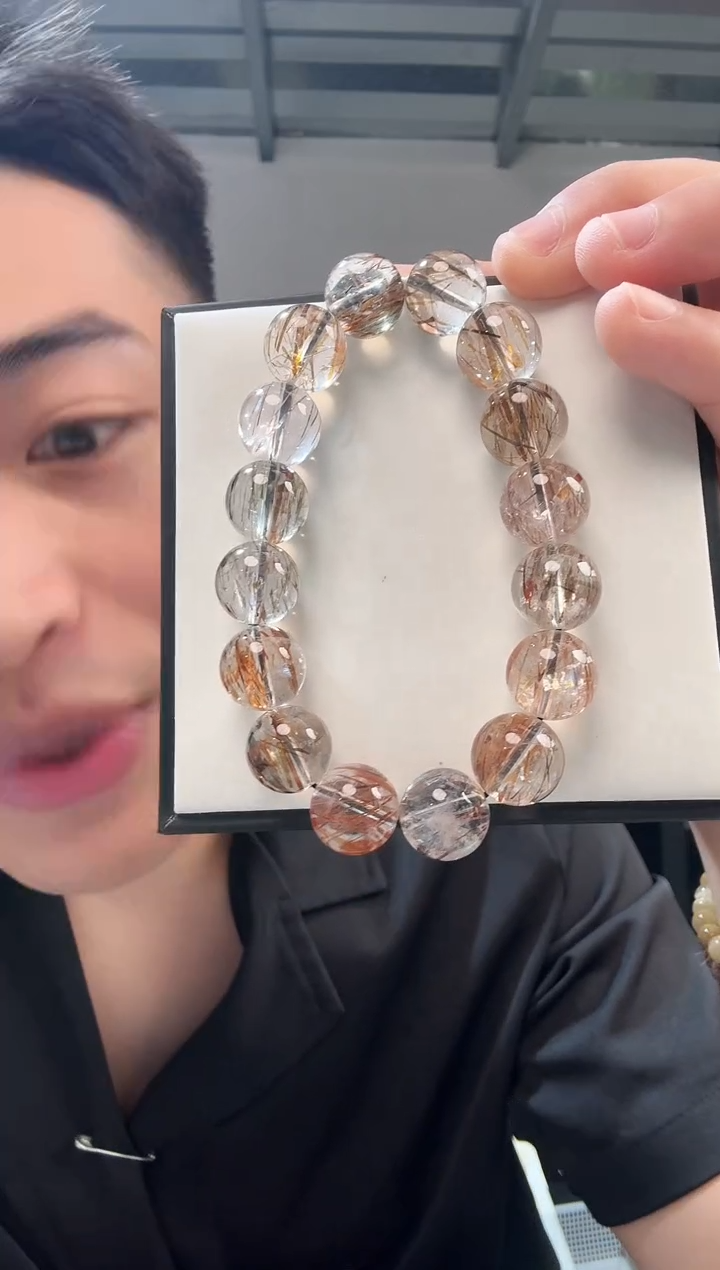 水晶手链未镶嵌晶0949 约14mm