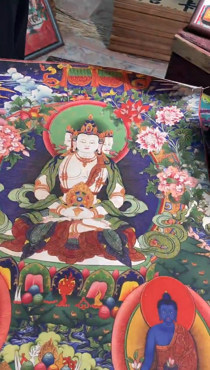 卷轴画路路的唐卡tk160